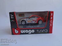 1:43 BBURAGO PORSCHE 911 GT 3 CARD TOY MODEL
