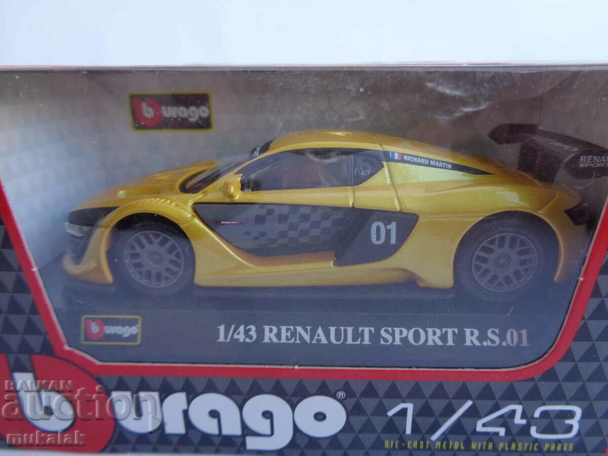 1:43 BBURAGO RENAULT SPORT R.S.01 TROLLEY TOY MODEL with price 25.00 BGN | € 12.78