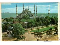 Old postcard - Istanbul, Sultan Ahmet Mosque