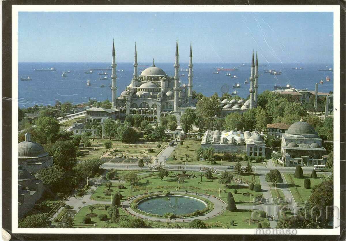 Carte poștală veche - Istanbul, Moscheea Sultan Ahmet