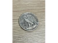 1/2 долар (Half Dollar) 1942 г, САЩ - сребърна монета