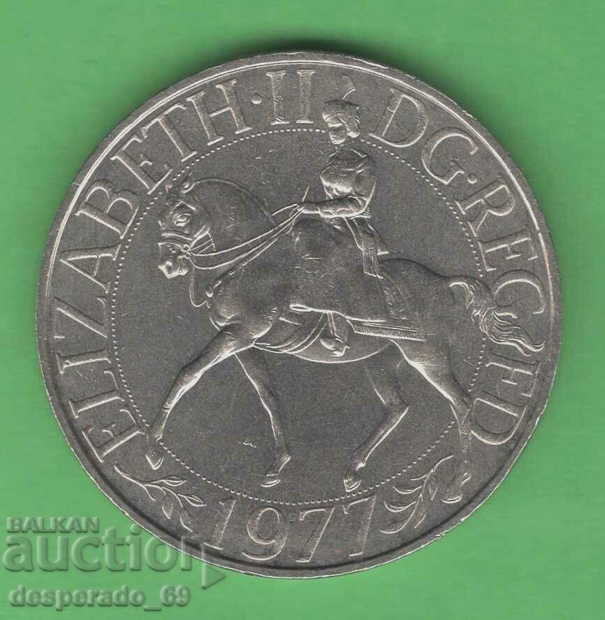 (¯`'•.¸ 25 New Pence 1977 MAREA BRITANIE UNC- ¸.•'´¯)