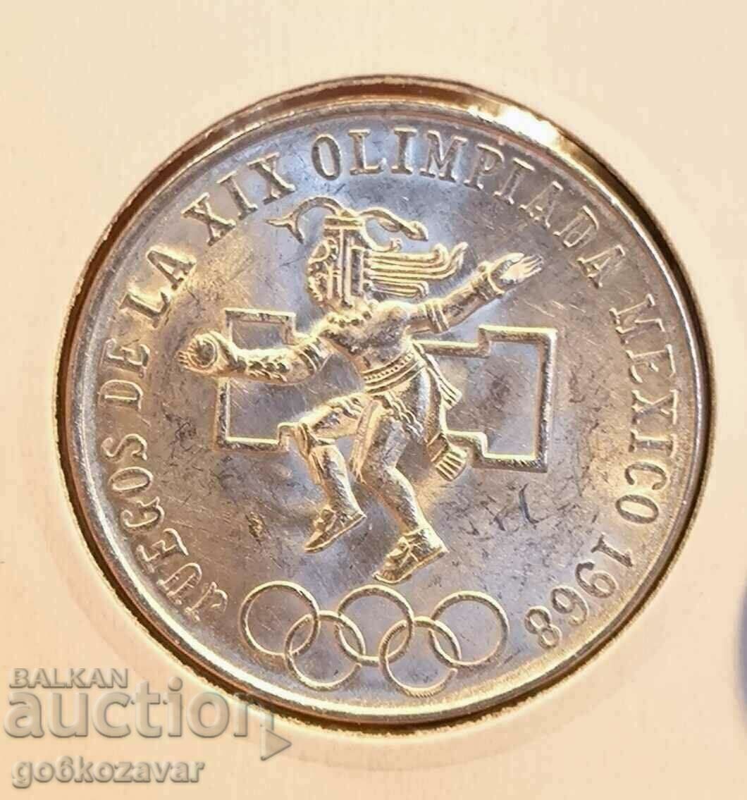 Mexico 25 pesos 1968 Silver! UNC! with price 61.90 BGN | € 31.65 Mexico 25 pesos 1968 Silver! UNC! with price 61.90 BGN | € 31.65