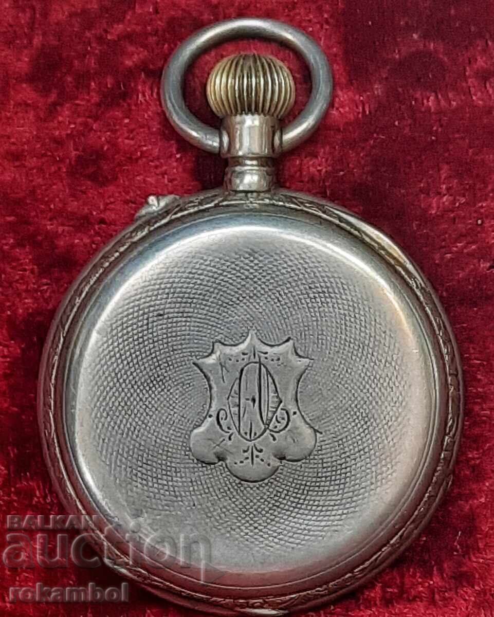 Ceas de buzunar elvețian argintiu cu preț € 280.00 | 547.63 BGN