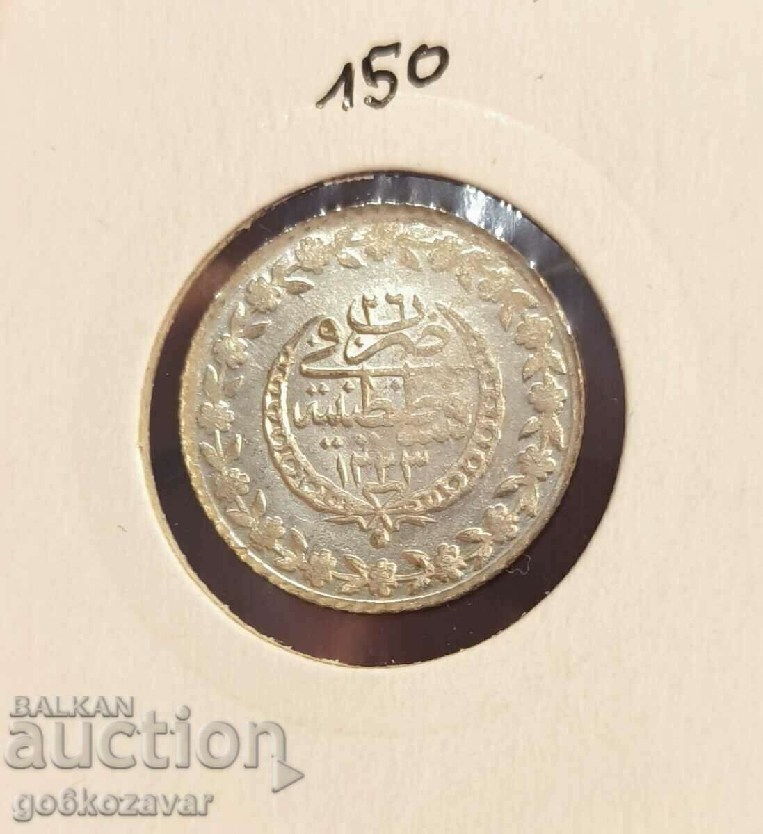 Imperiul Otoman 20 de bani (1223-1808) Argint ! UNC Rare an Imperiul Otoman 20 de bani (1223-1808) Argint ! UNC Rare an
