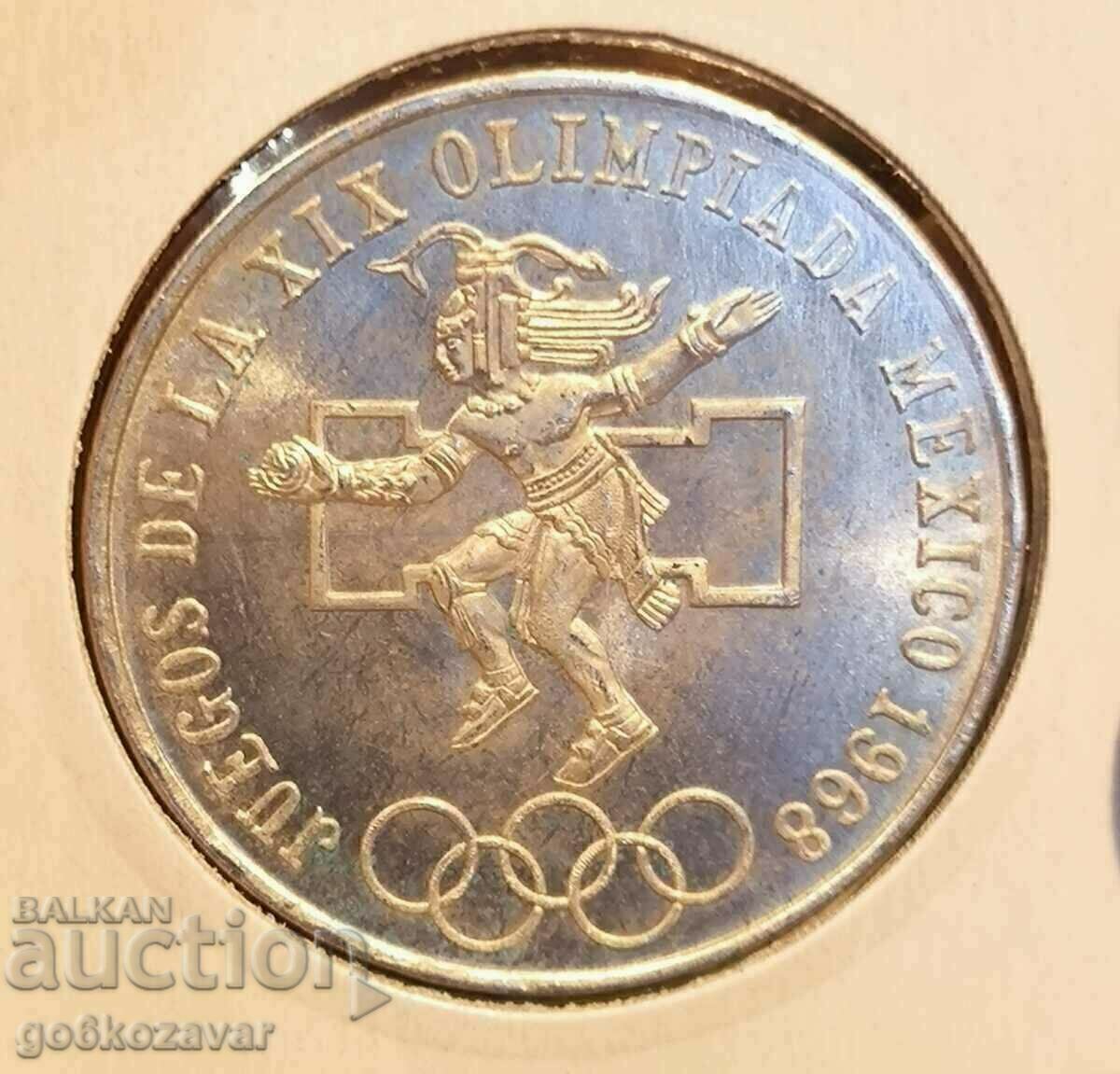 Mexico 25 pesos 1968 Silver! UNC! with price € 51.00 | 99.75 BGN