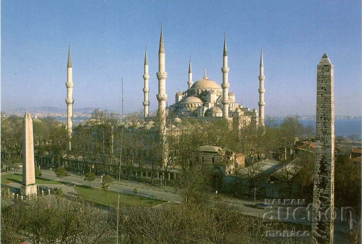 Carte poștală veche - Istanbul, Moscheea Sultan Ahmet