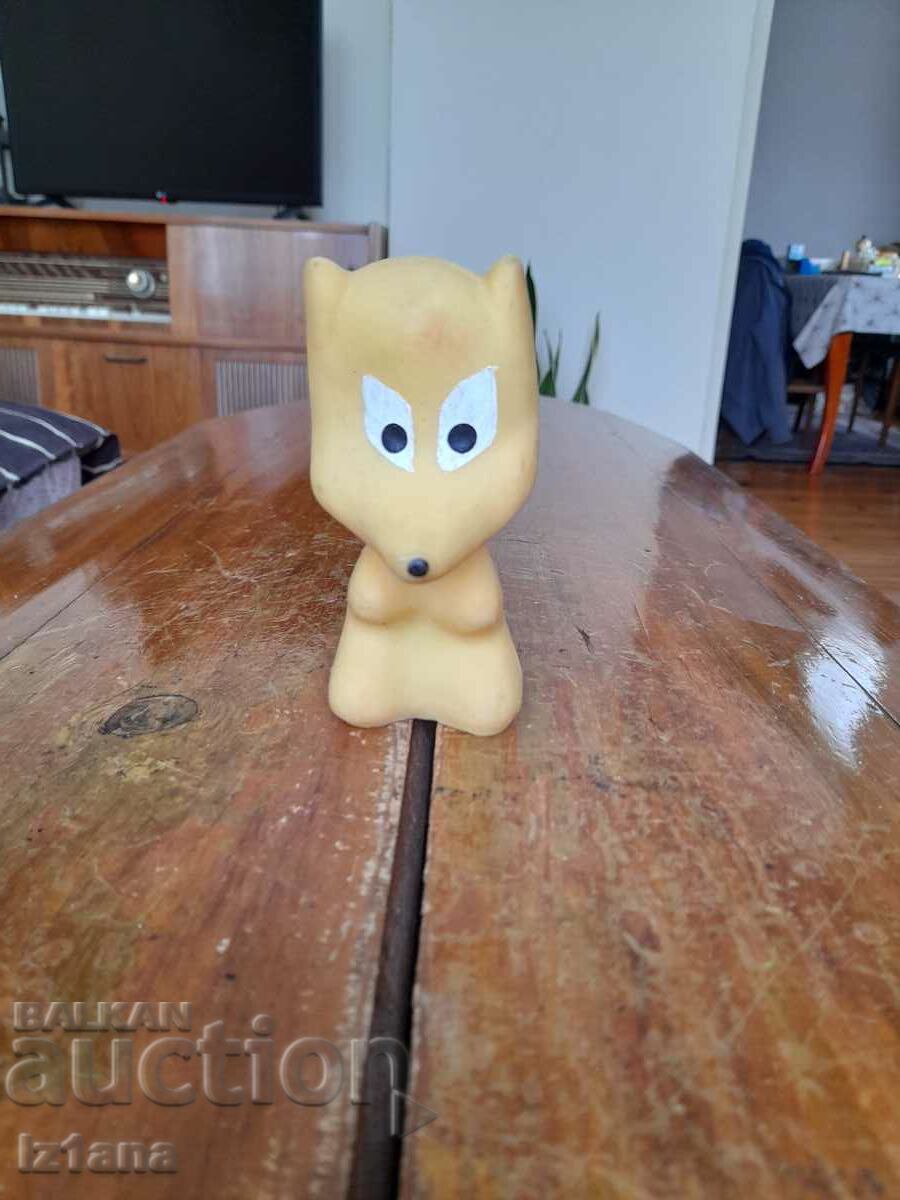 Old rubber toy Fox