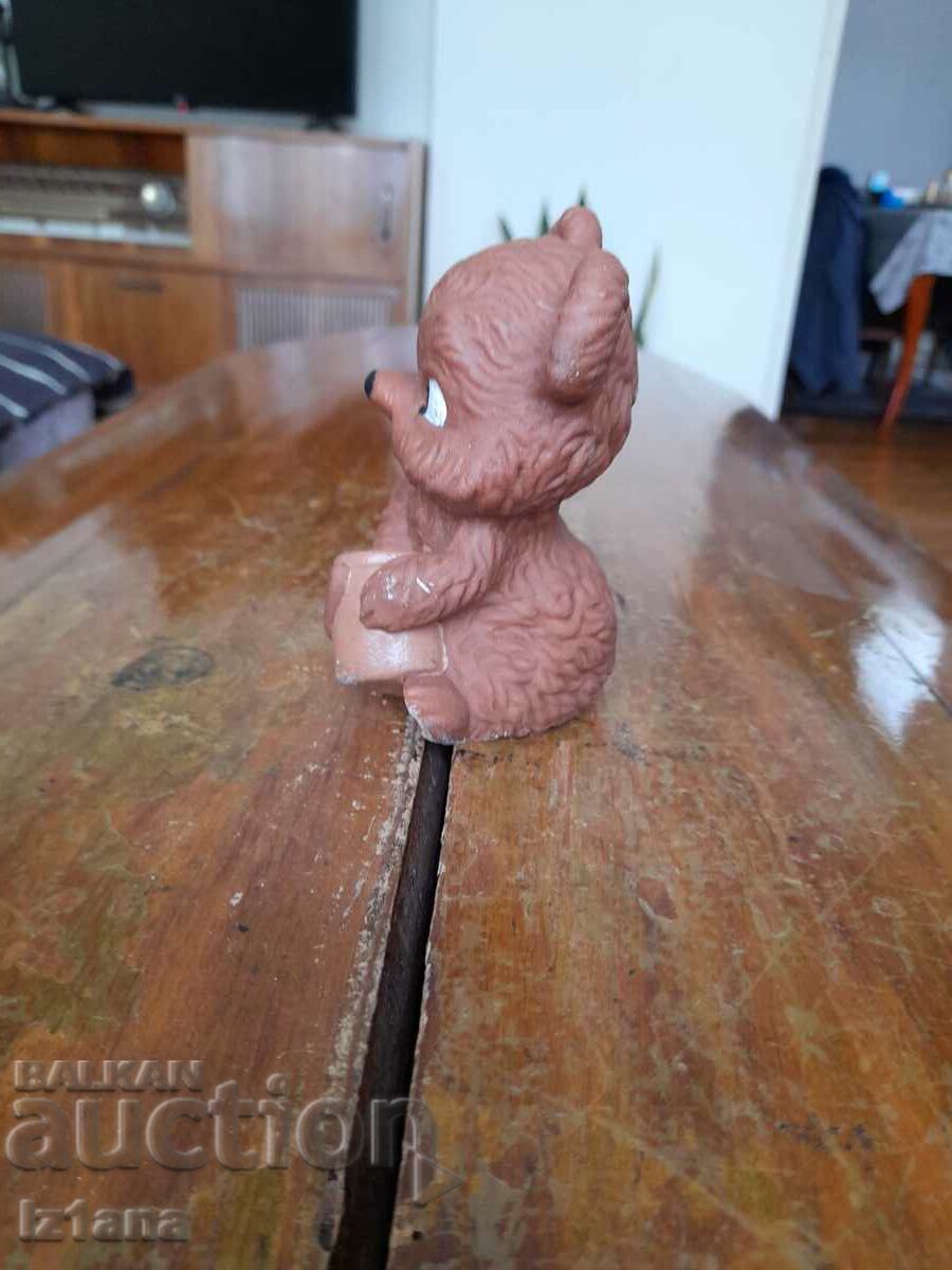Old rubber bear toy with price 10.00 BGN | € 5.11 Old rubber bear toy with price 10.00 BGN | € 5.11