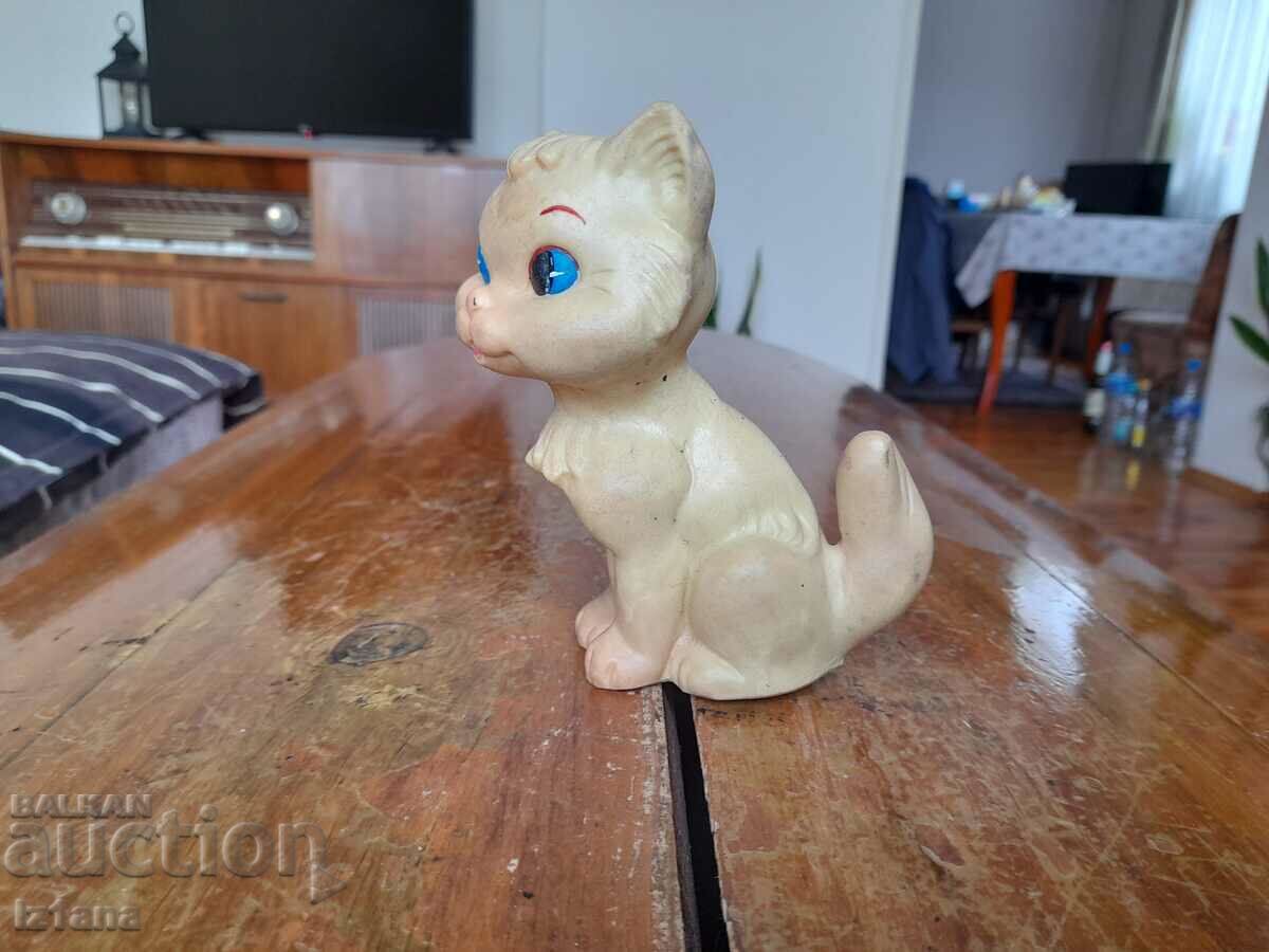 Old rubber toy, kitten, cat with price 10.00 BGN | € 5.11 Old rubber toy, kitten, cat with price 10.00 BGN | € 5.11
