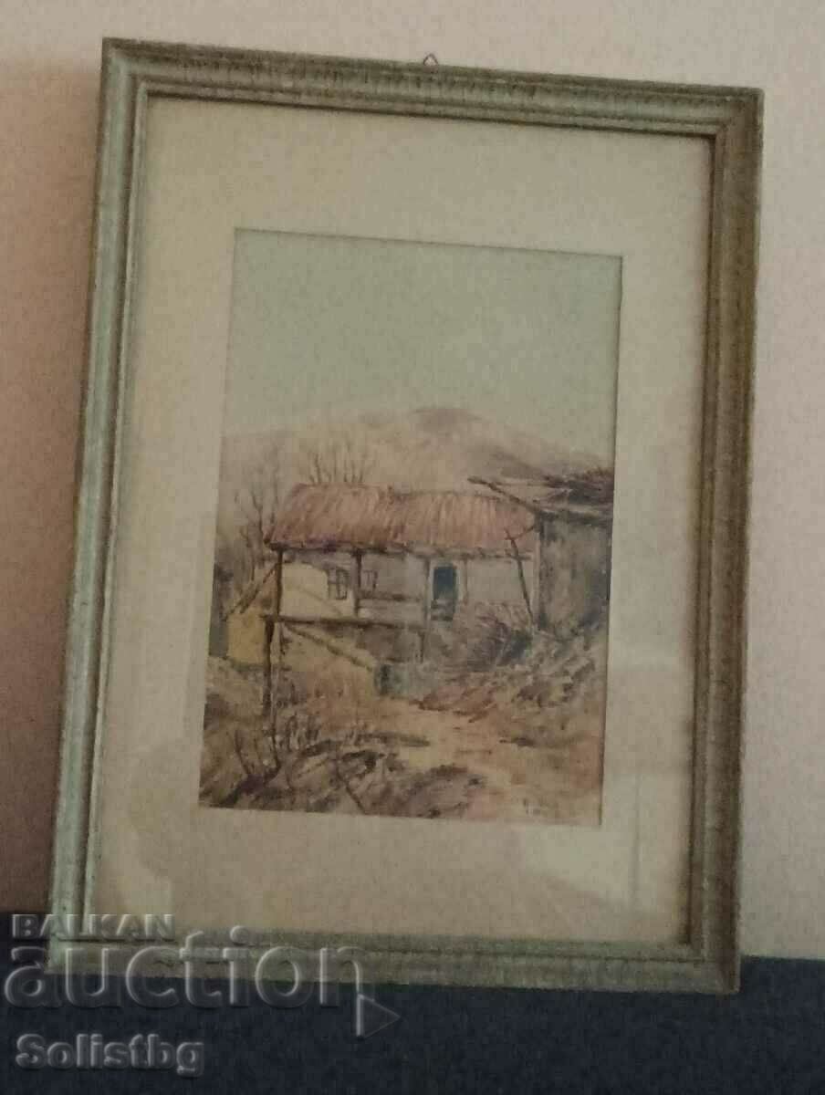 Delivery of Painting PAINTED, Nikola Chehlarov, watercolor.