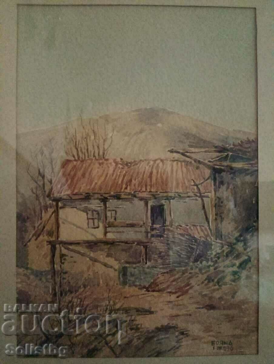 Tablo PAINTED, Nikola Chehlarov, acuarelă. - 5