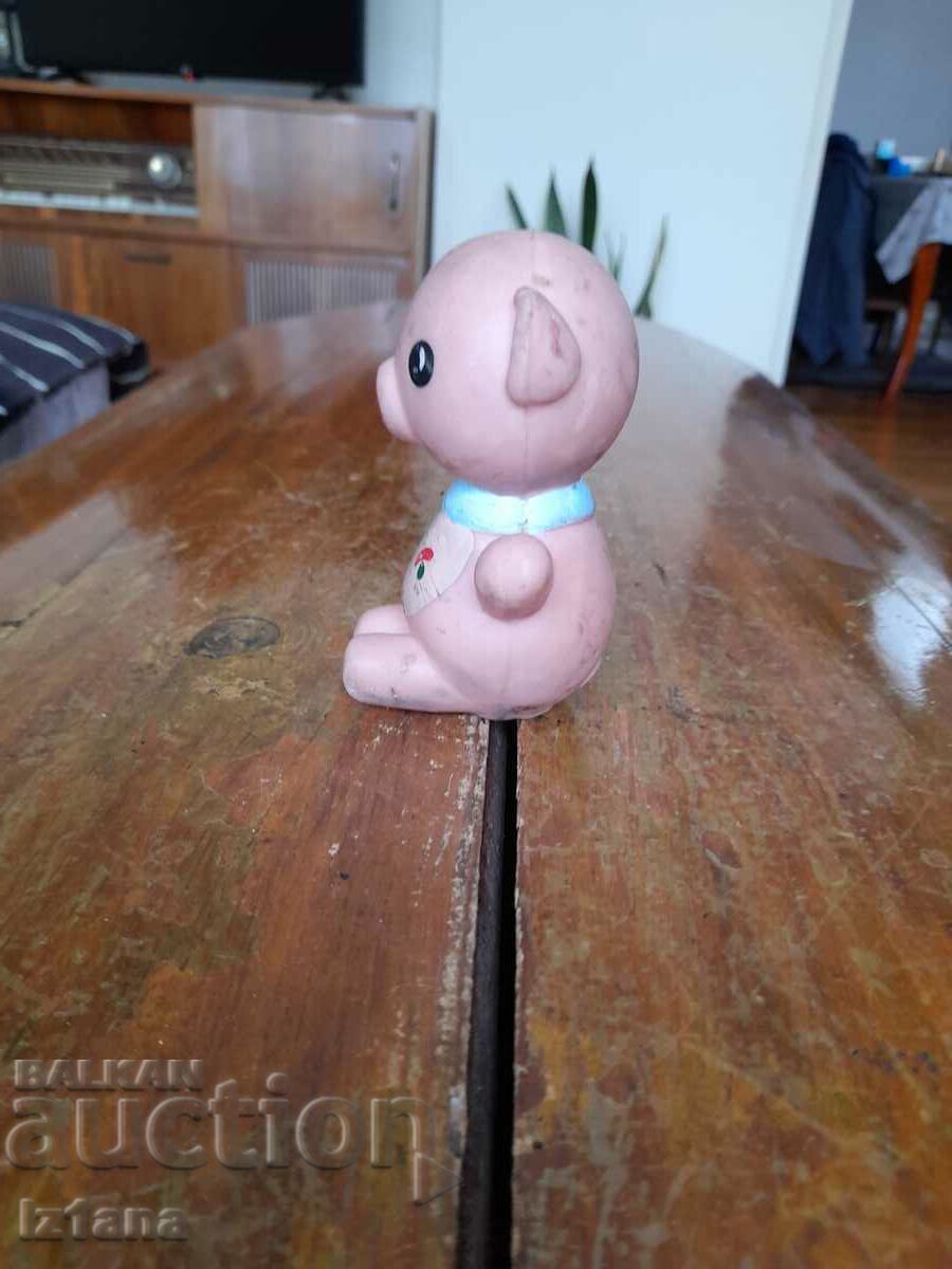 Δημοπρασία Παλιό λαστιχένιο γουρούνι παιχνίδι Δημοπρασία Παλιό λαστιχένιο γουρούνι παιχνίδι