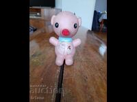 Old rubber toy pig