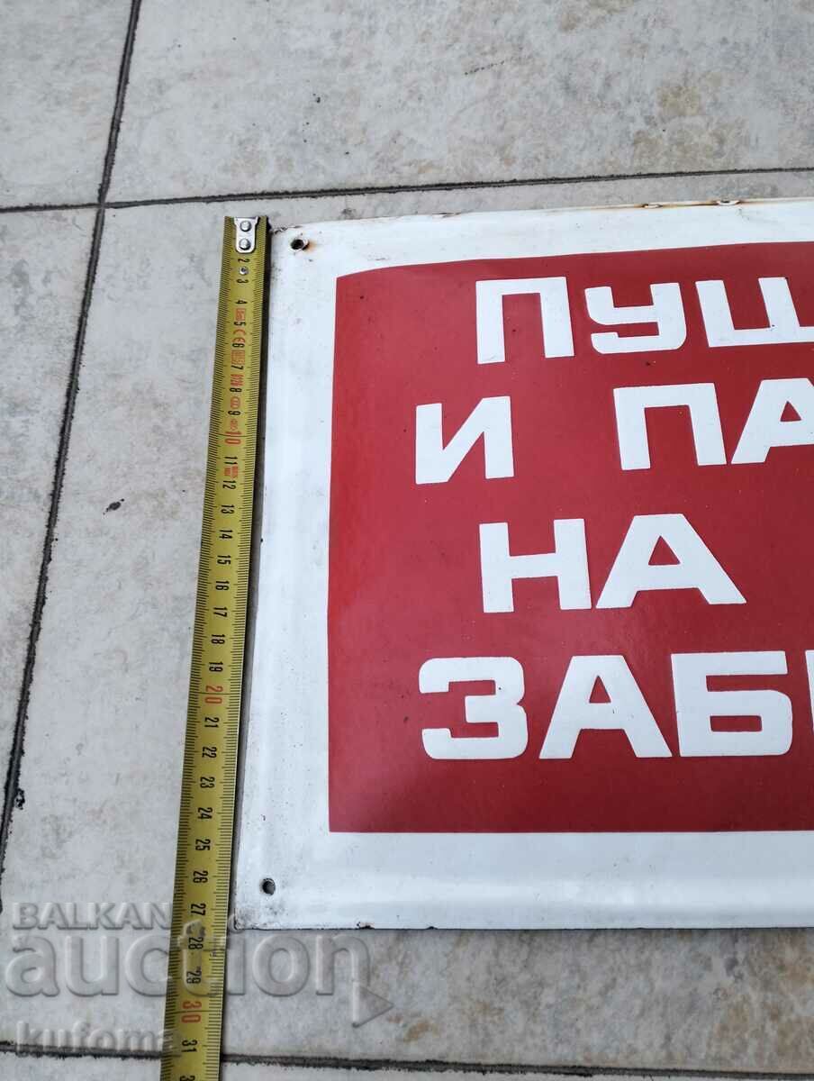 Licitație Placa veche emailata