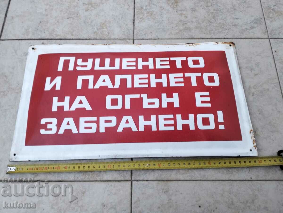 Placa veche emailata