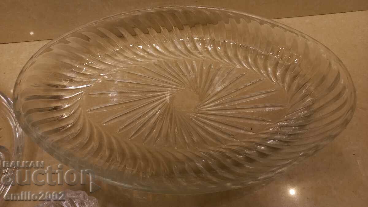 Glass trays retro social with price 9.00 BGN | € 4.60