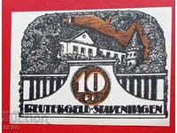 Τραπεζογραμμάτιο-Γερμανία-Μέκλενμπουργκ-Πομερανία-Σταφενχάγη-10 pf 1921
