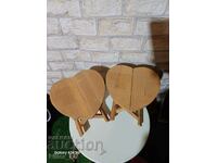 Heart-shaped folding tables