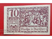 Банкнота-Австрия-Г.Австрия-Мондсее-10 хелера 1920