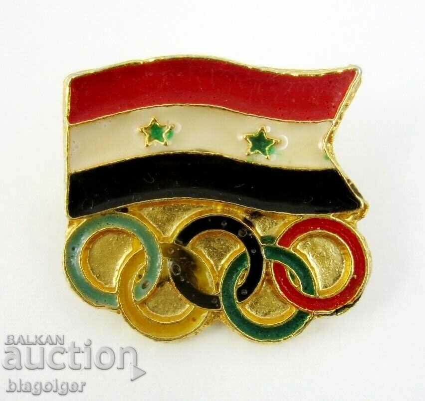 OLYMPIC BADGE-SYRIA-OLYMPIC COMMITTEE
