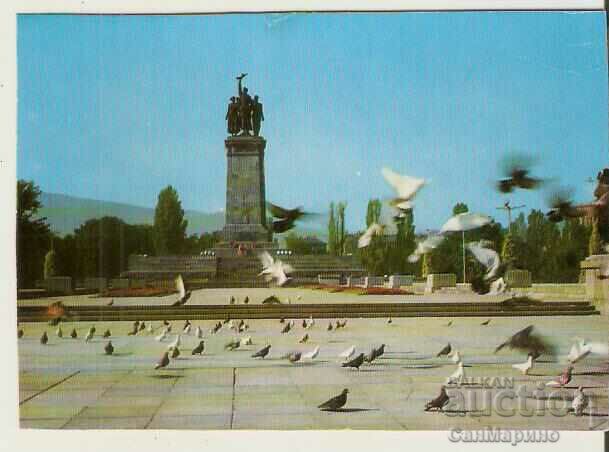 Card Bulgaria Sofia Monument to the Soviet Army 2*