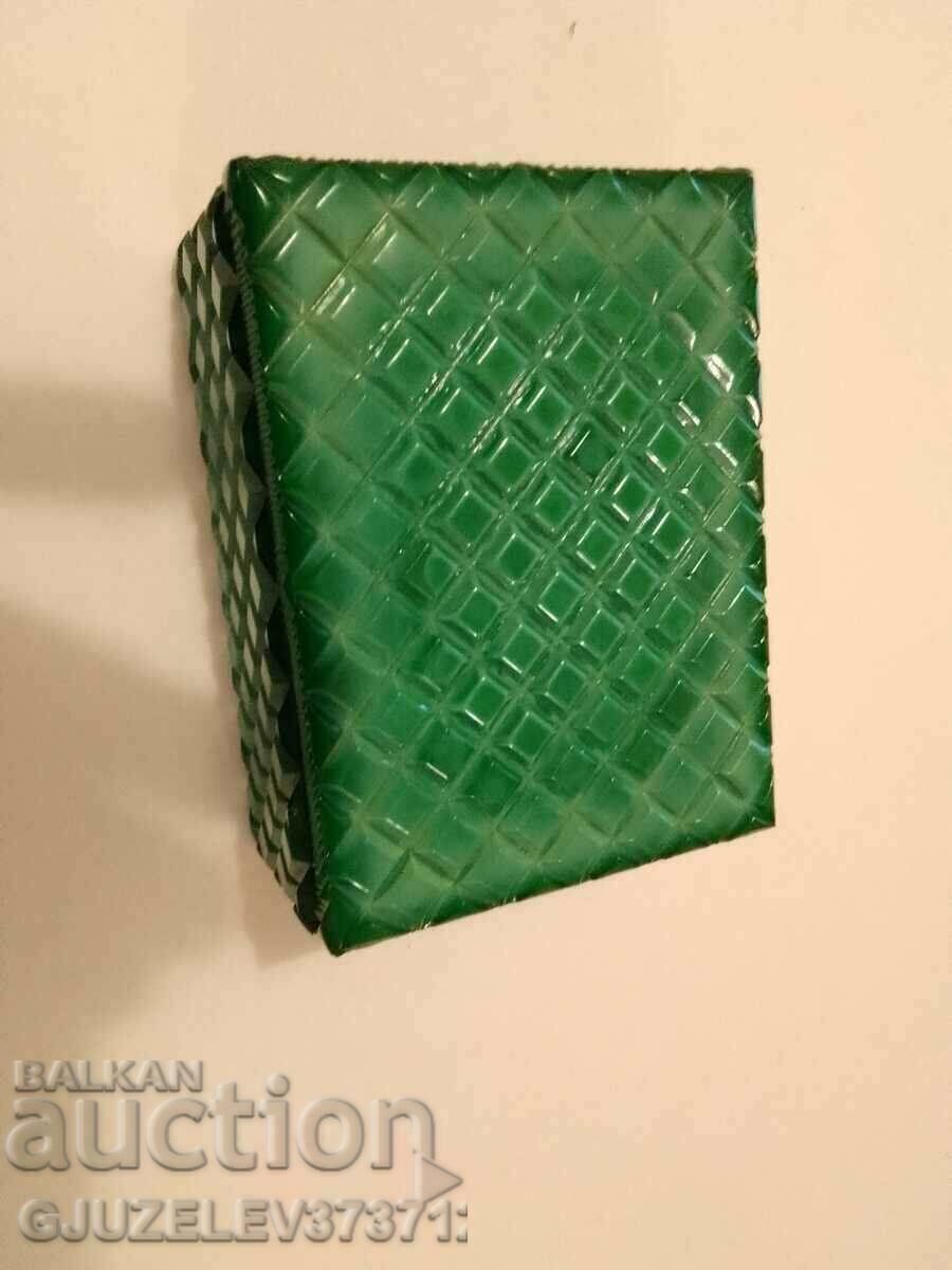 Bohemian glass malachite box with price 159.00 BGN | € 81.30