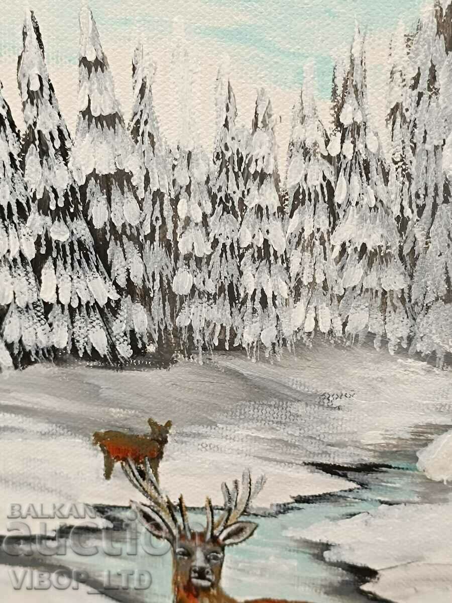 Delivery of painter! painting "SHEER DEER"/signature/canvas Delivery of painter! painting "SHEER DEER"/signature/canvas