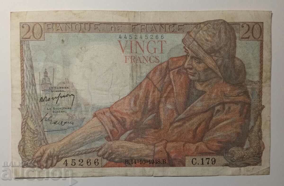20 φράγκα Γαλλία 1948 / 20 φράγκα Γαλλία 1948