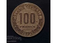 100 франка Чад 1971 Централна Африка