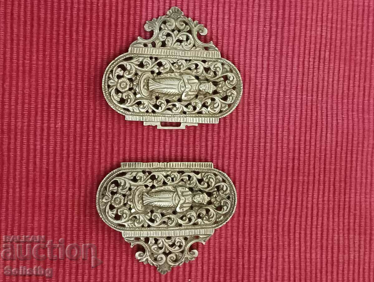 Silver Belt Buckle, Indonesian Yogya 1900 - 5