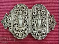 Silver Belt Buckle, Indonesian Yogya 1900