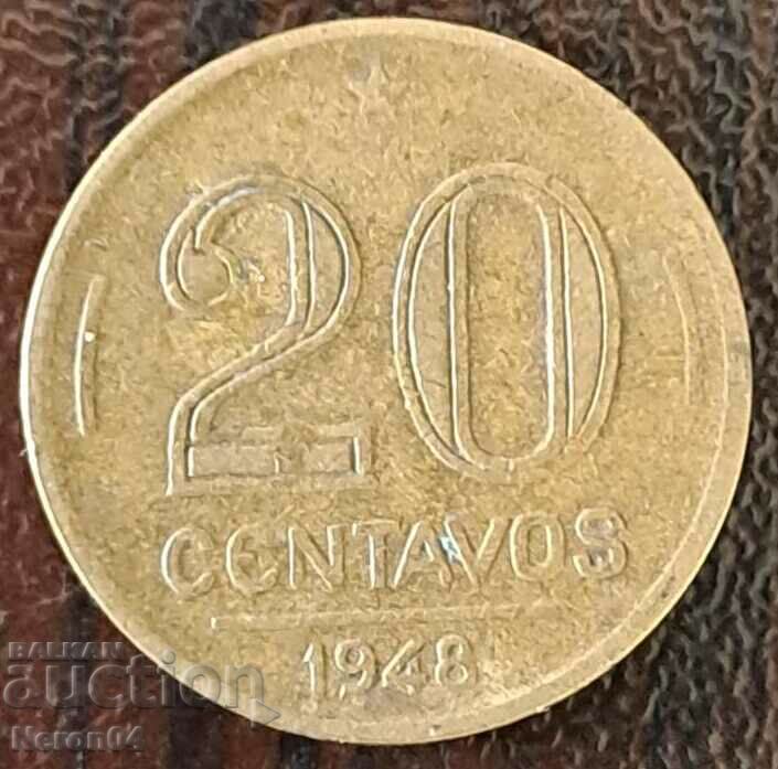 20 centavos 1948, Βραζιλία
