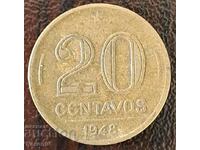 20 centavos 1948, Brazil