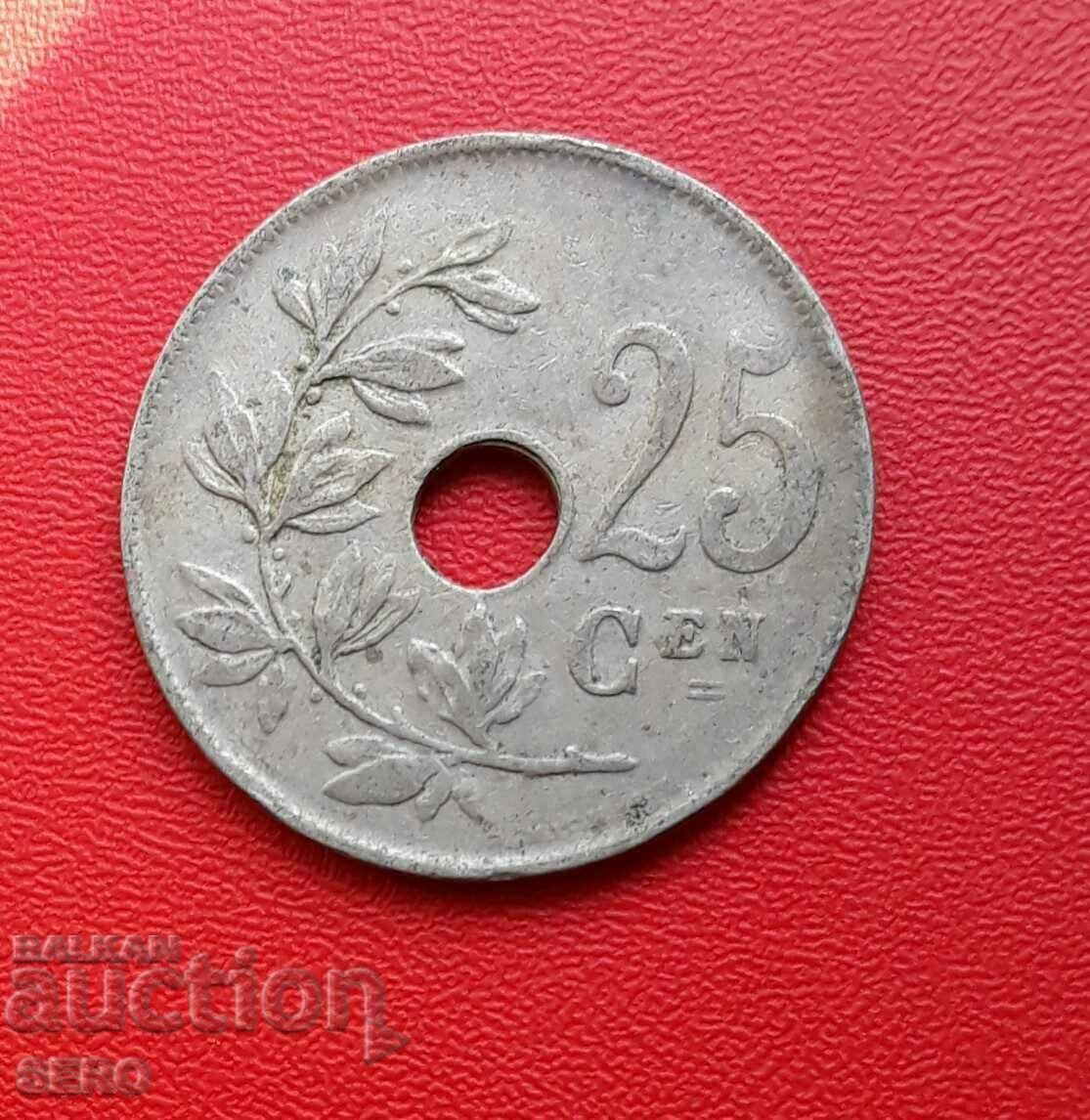 Белгия-25 цента 1922