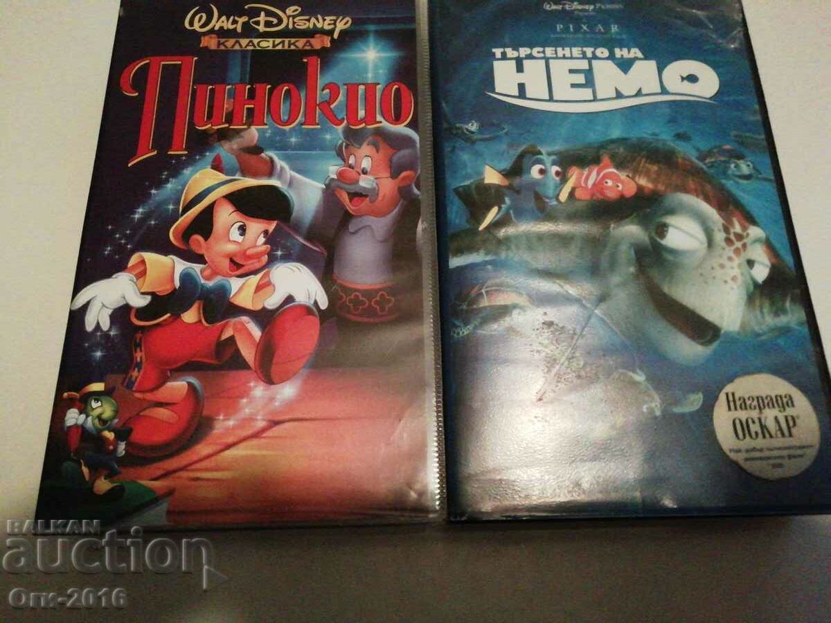Βιντεοκασέτες 2 τεμ. Παιδικές ταινίες. Ο Πινόκιο και η αναζήτηση για μη VHS - 5 Βιντεοκασέτες 2 τεμ. Παιδικές ταινίες. Ο Πινόκιο και η αναζήτηση για μη VHS - 5