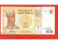 МОЛДОВА MOLDOVA 1 Леу емисия issue 2006 - 000042 НОВА UNC