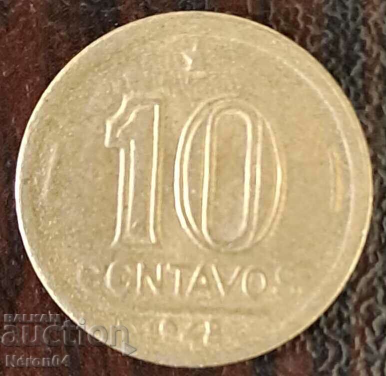 10 centavos 1948, Brazil
