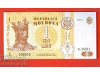 MOLDOVA MOLDOVA 1 Leu issue issue 2006 - 000053 NEW UNC