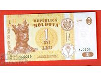 МОЛДОВА MOLDOVA 1 Леу емисия issue 2006 - 000059 НОВА UNC