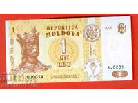 MOLDOVA MOLDOVA 1 Leu issue issue 2006 - 000059 NEW UNC