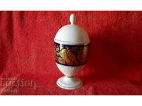 Old Porcelain Vase Urn Hutschenreuther Cobalt Gilt