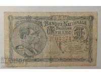 1 Franc Belgia 1920 RAR!