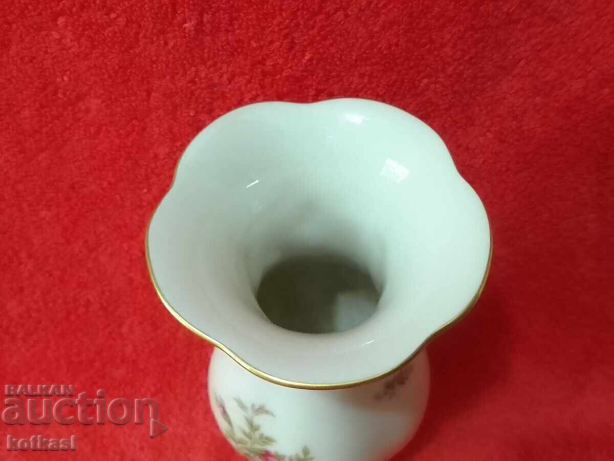 Стара порцеланова Ваза Rosenthal позлата Релефна повърхност - 5 Стара порцеланова Ваза Rosenthal позлата Релефна повърхност - 5