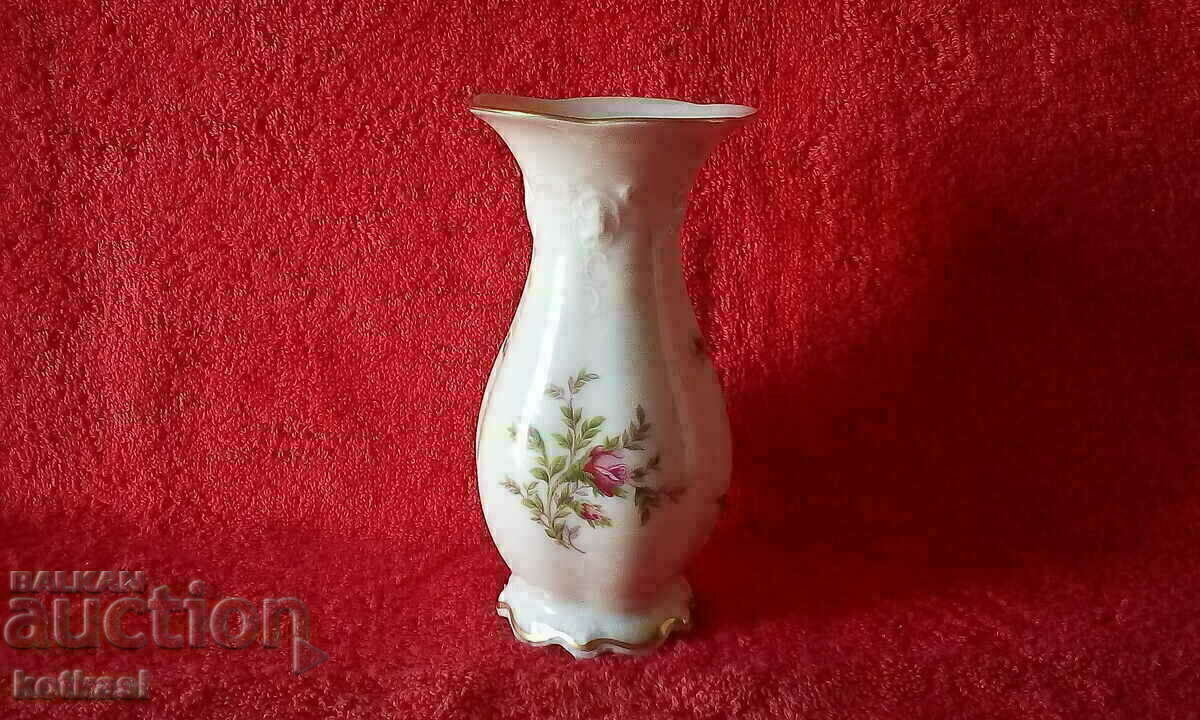 Old porcelain vase Rosenthal gilt Embossed surface