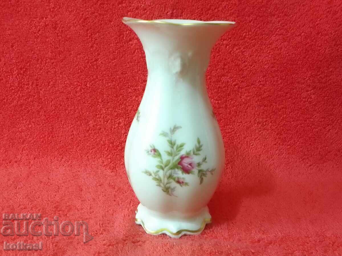 Стара порцеланова Ваза Rosenthal позлата Релефна повърхност Стара порцеланова Ваза Rosenthal позлата Релефна повърхност