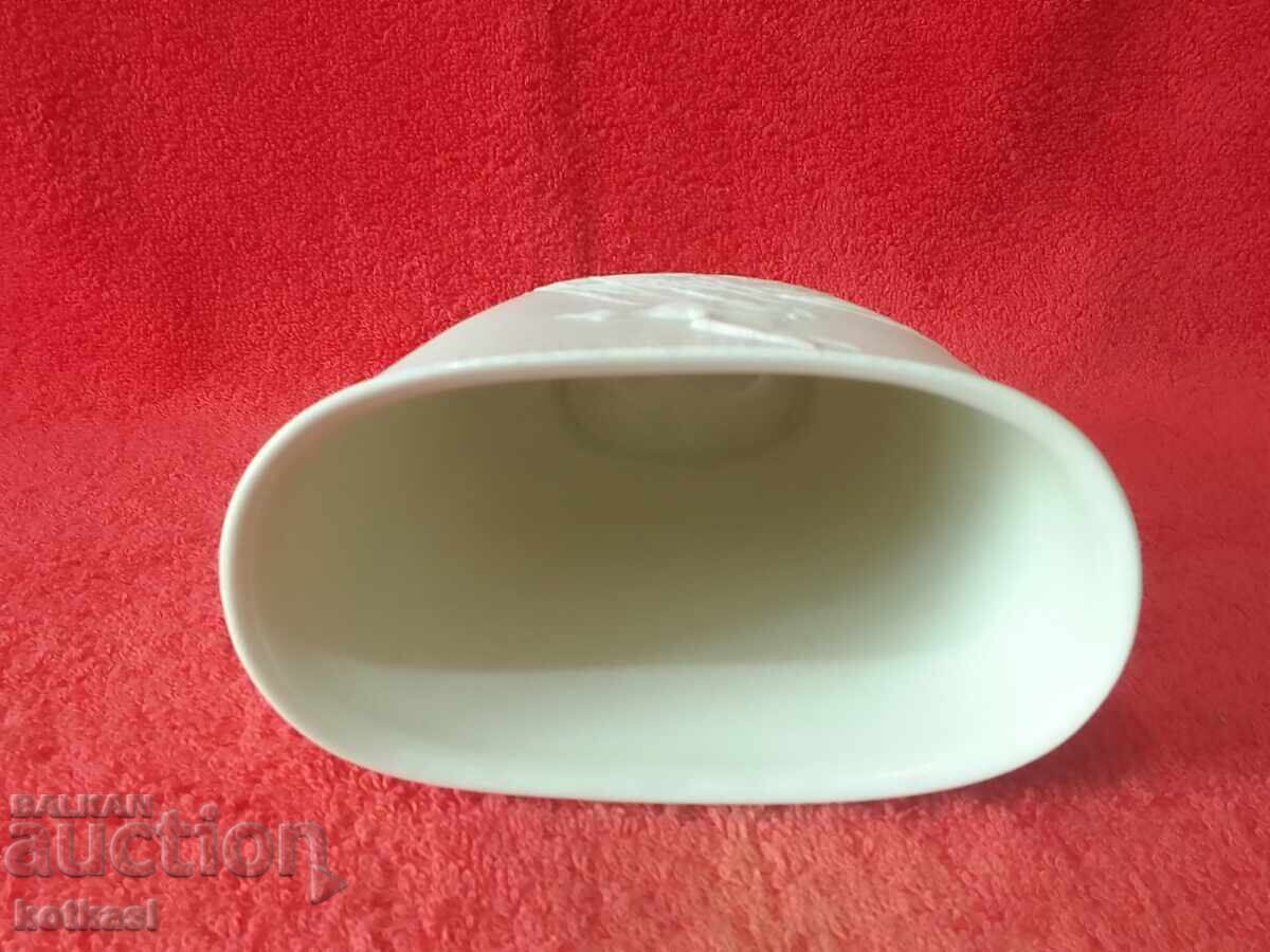 Old Rosenthal Porcelain Vase Embossed Ornaments - 6 Old Rosenthal Porcelain Vase Embossed Ornaments - 6