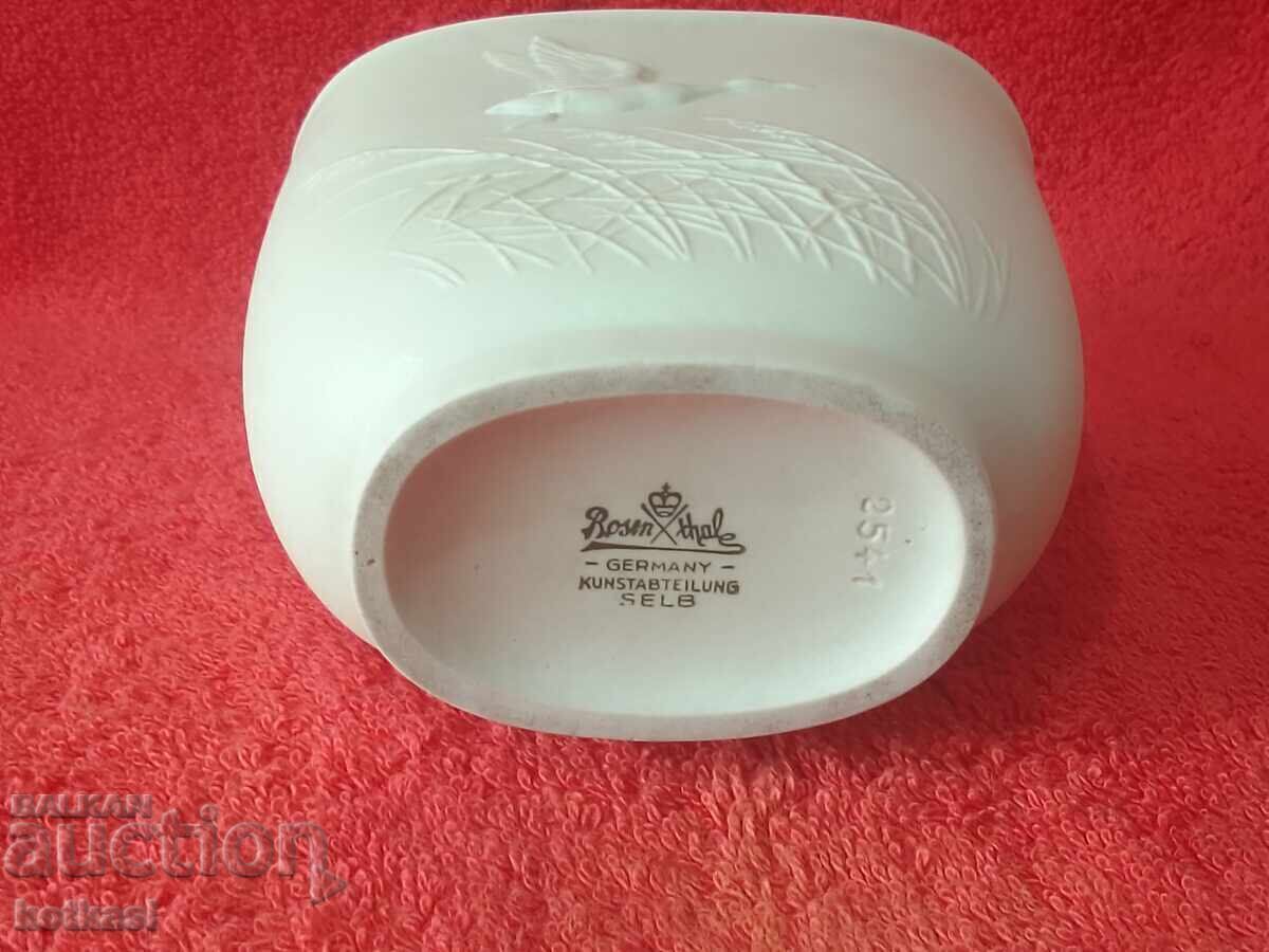 Old Rosenthal Porcelain Vase Embossed Ornaments - 7 Old Rosenthal Porcelain Vase Embossed Ornaments - 7