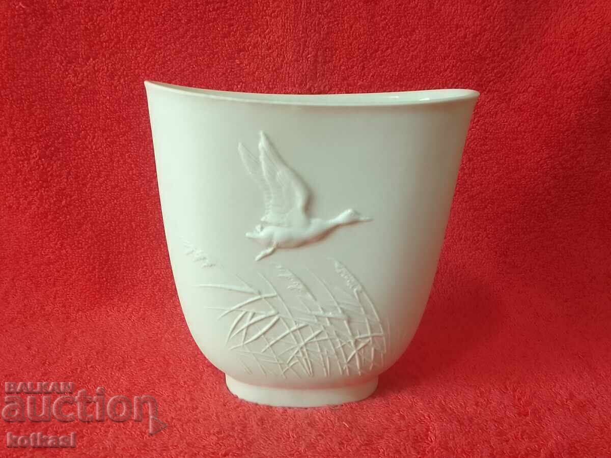 Old Rosenthal Porcelain Vase Embossed Ornaments Old Rosenthal Porcelain Vase Embossed Ornaments