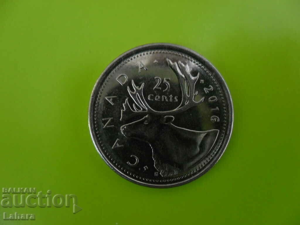 25 cents 2016 Canada